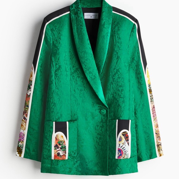 Anamika Khanna XH&M Silk Blend Jacquard Weave Blazer and pants - Picture 3 of 14